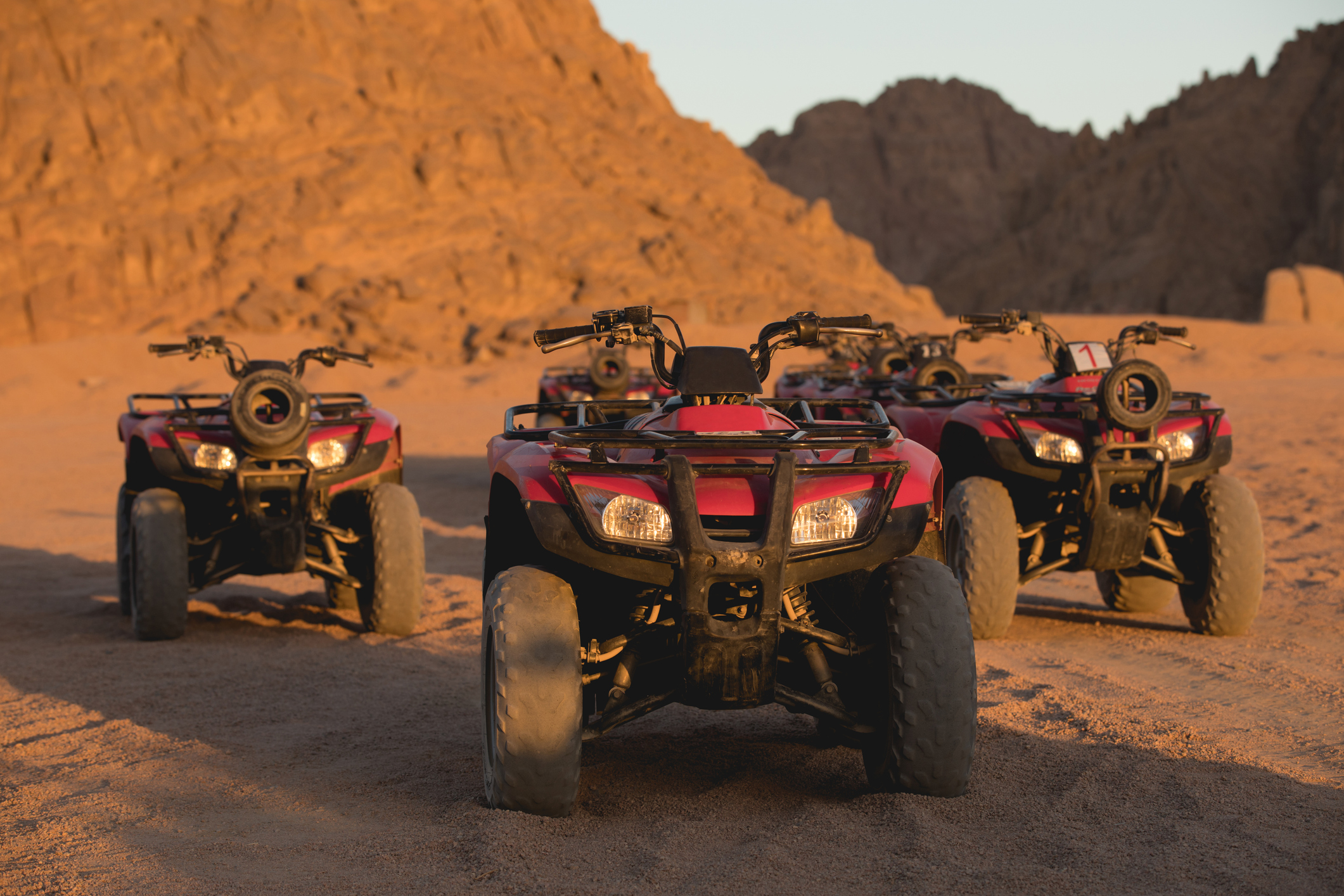From Hurghada: Quad, Jeep, Camel and Buggy Safari with BBQ Dinner